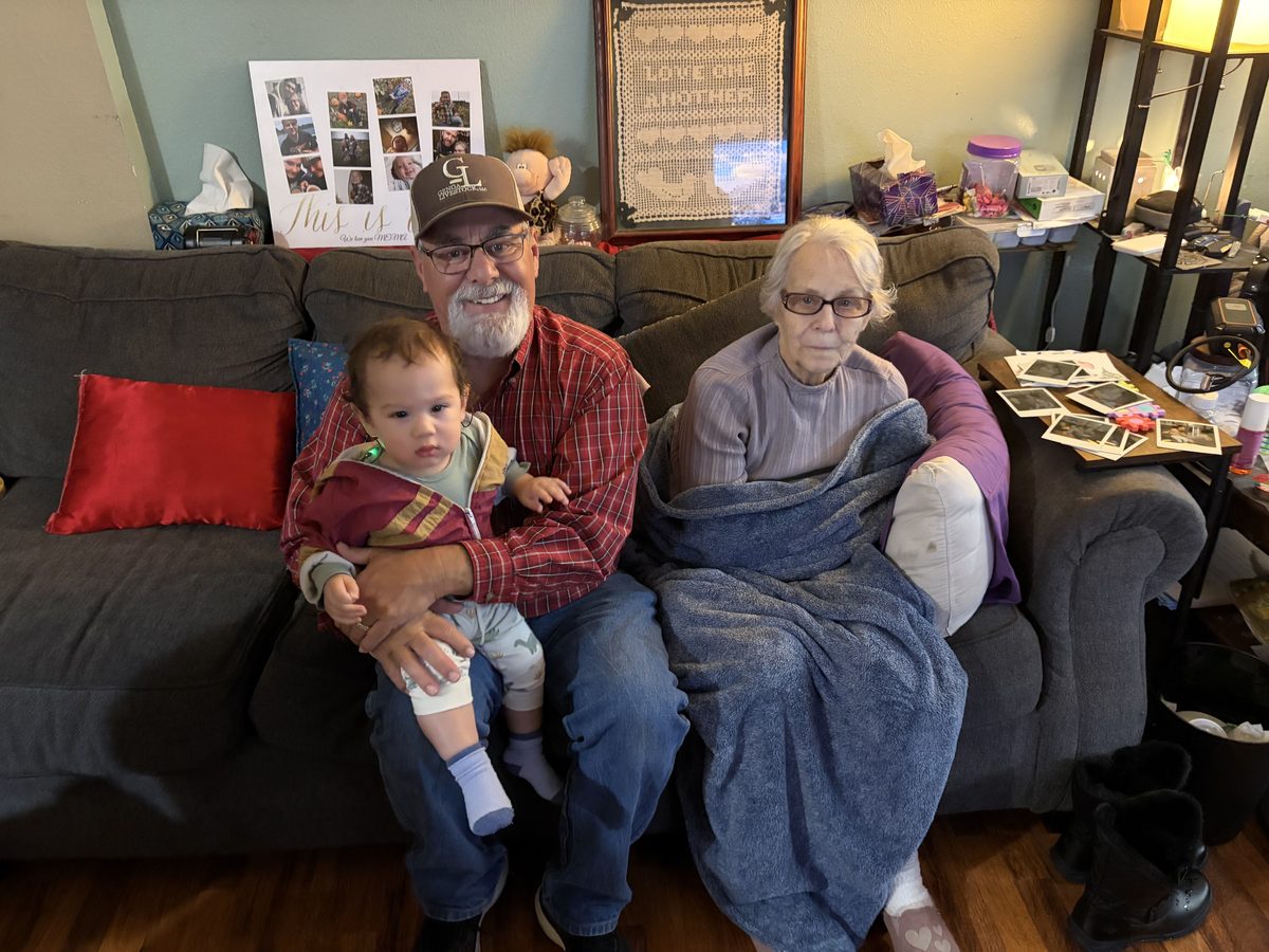 Four generations on the couch